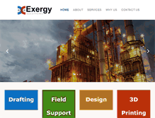 Tablet Screenshot of exergysolutions.com